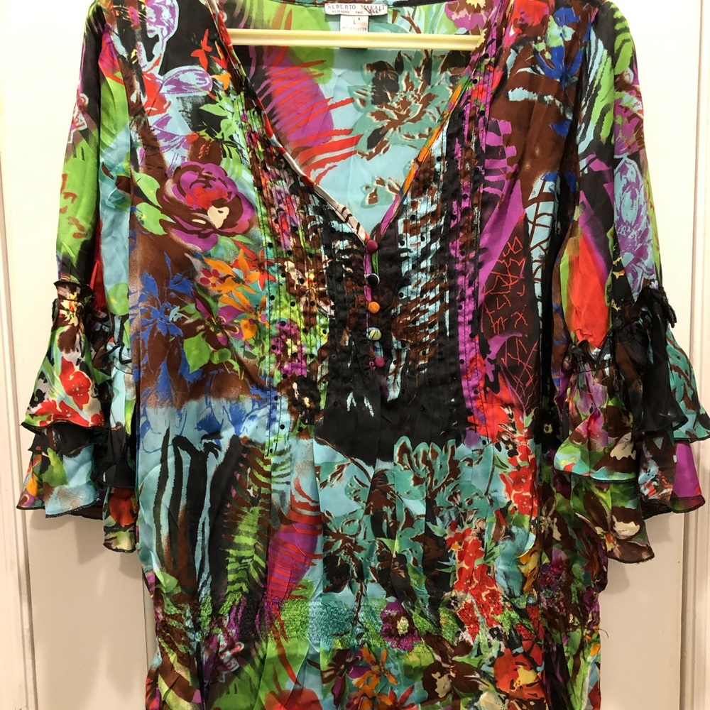 Alberto Makali Colorful Roomy Long Top